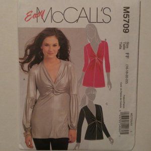 McCall's Easy Trendy Top Pattern # M5709  SZ FF